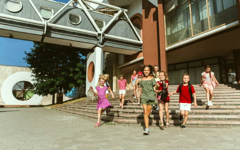 group of kids playing on the campus, student safety, October 2024, Australia