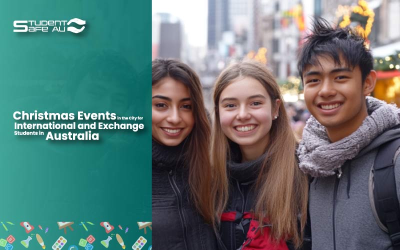 international college students touring Melbourne during Christmas, school transport services, September 2024, Australia